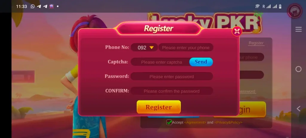 Register LuckyPKR 